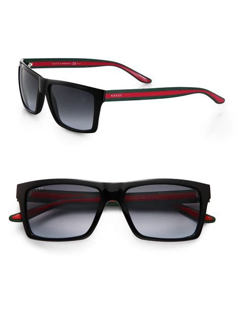 gucci mens sunglasses black|gucci polarized sunglasses men's.